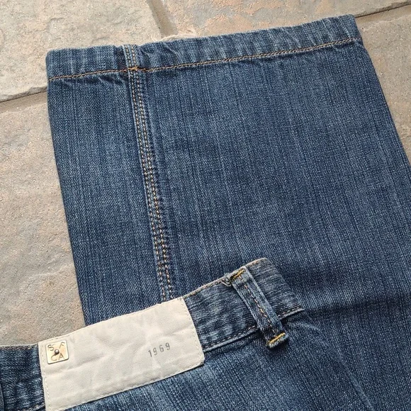 Gap Hayes 1969 Classic Denim Mens 36 x 34 Button Fly Blue Jeans